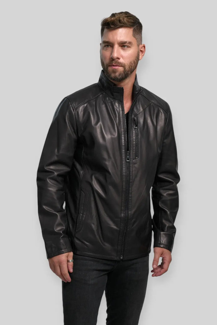 Alberto Leather Utility Jacket Spellezo