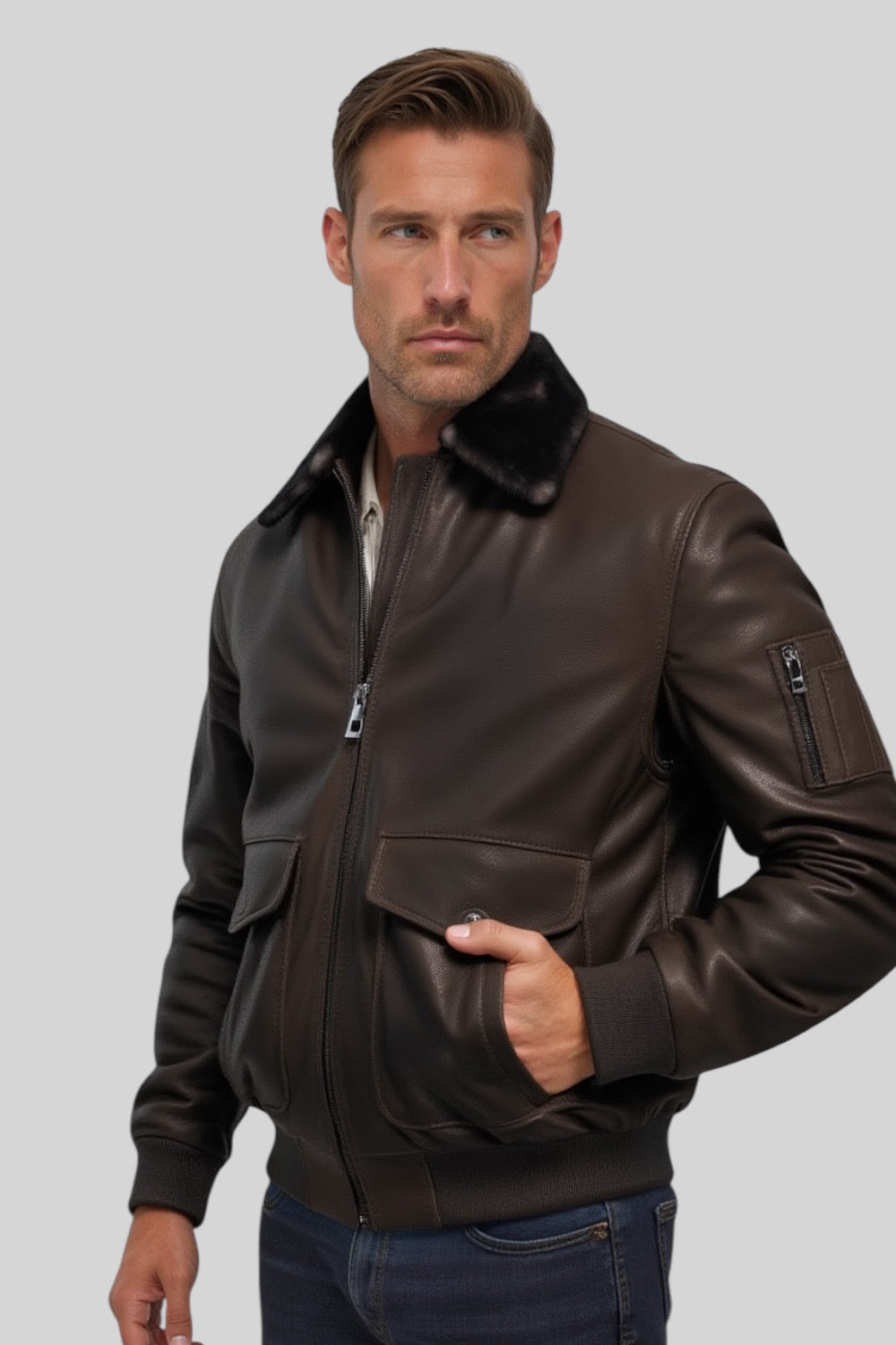 Silvano Shearling B-3 Bomber