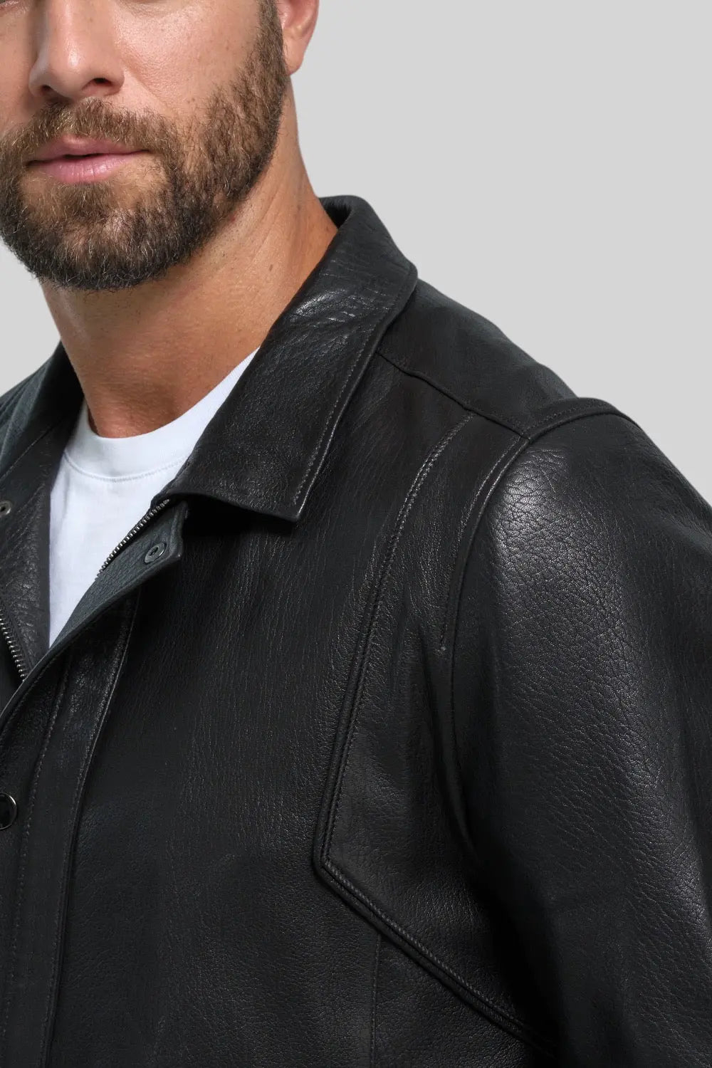 Sergio Classic Leather Jacket Spellezo