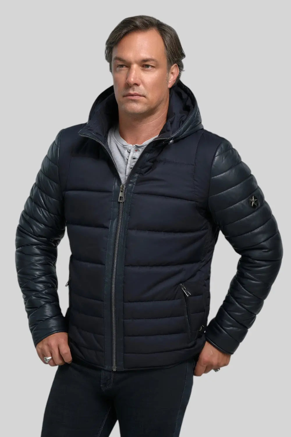 Francesco Leather Parka Spellezo