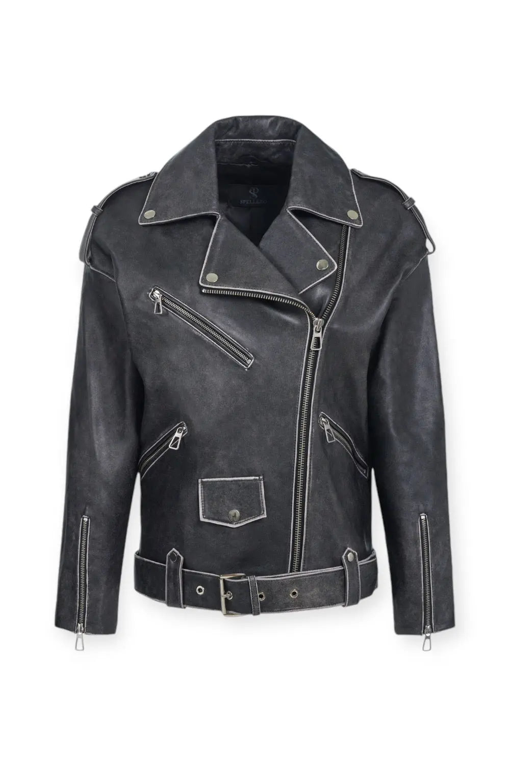 Daniela Vintage Leather Jacket Spellezo