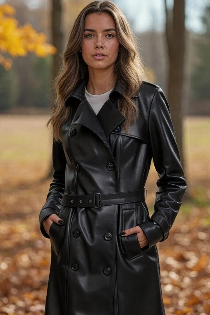 Juliette Nappa Leather Coat Spellezo