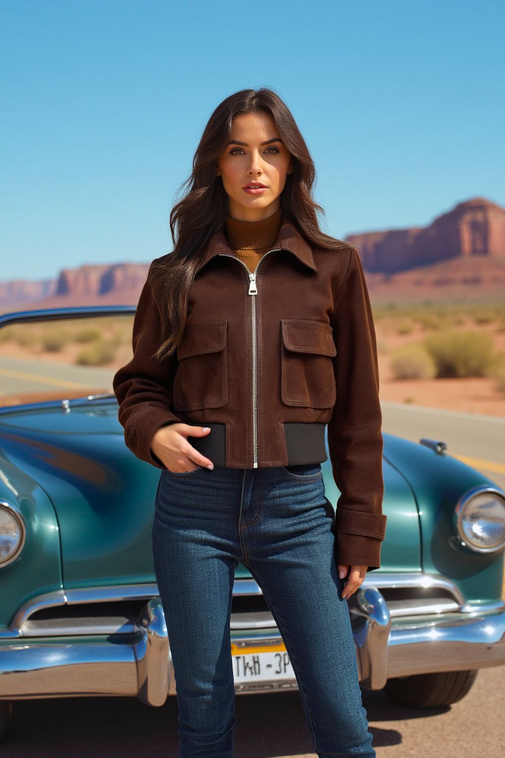 Estela Suede Women Jacket