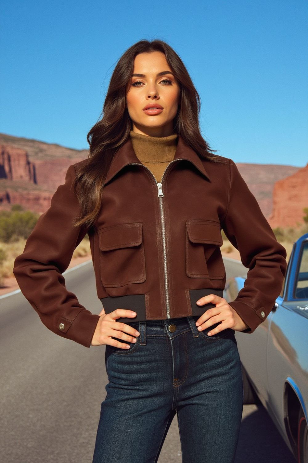 Estela Suede Women Jacket