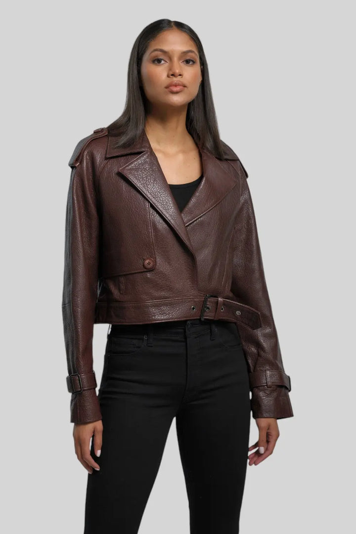 Federica Vintage Leather Jacket Spellezo