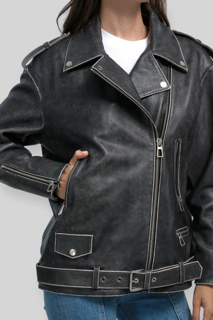 Cecilia Vintage Leather Jacket Spellezo