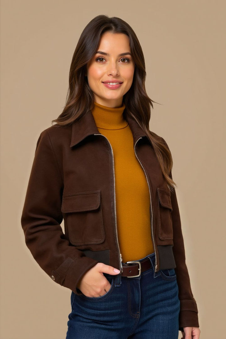 Estela Suede Women Jacket
