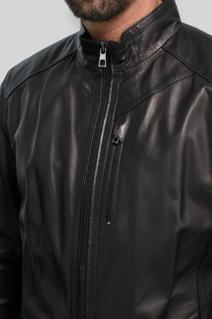 Alberto Leather Utility Jacket Spellezo