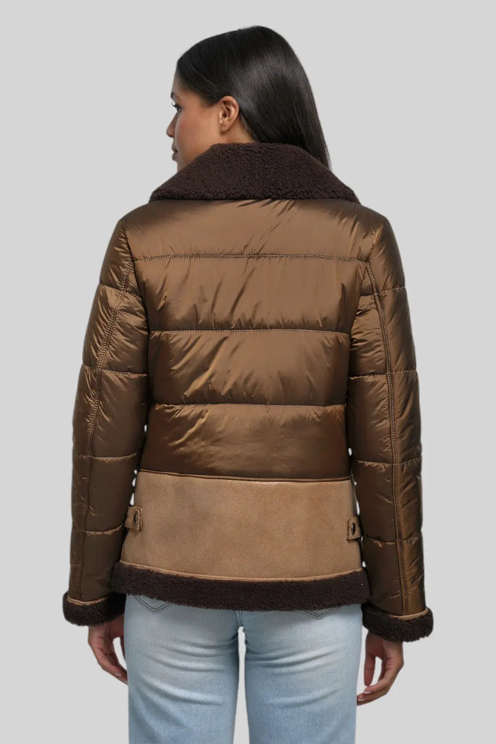 Martina Sheepskin B-3 Bomber Jacket Spellezo