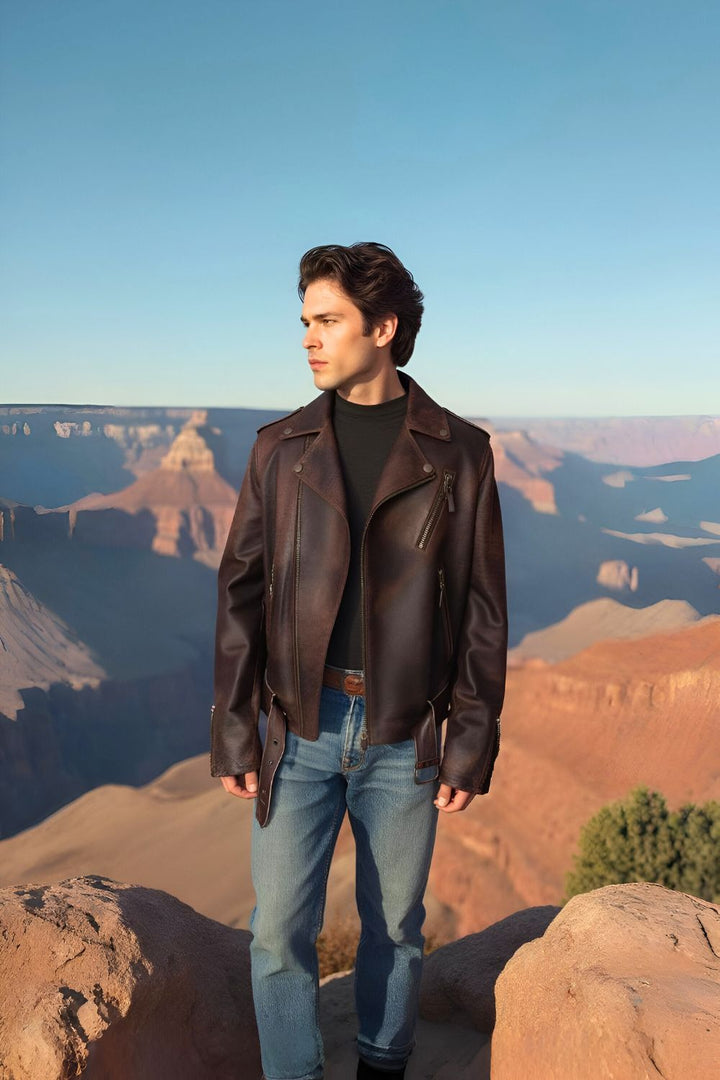 Ercole Vintage Leather Jacket
