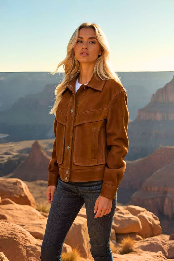 Noelia Suede Women Jacket