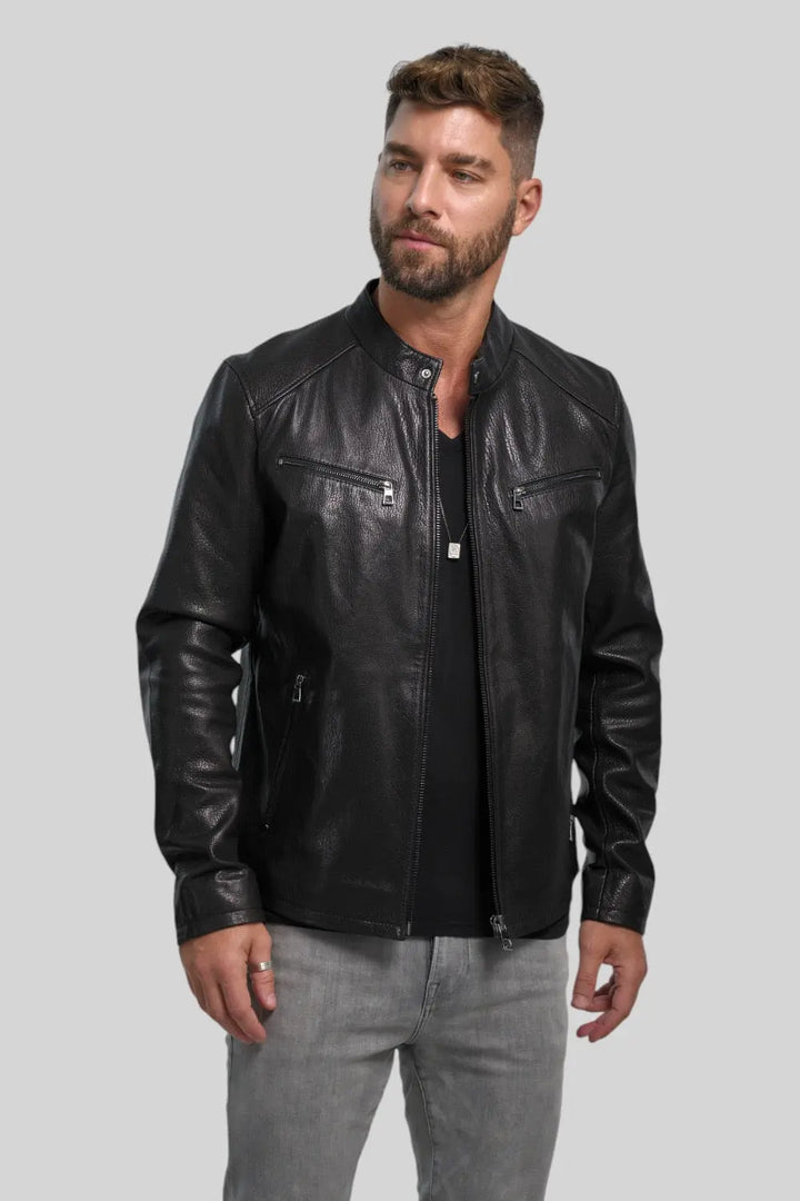 Filippo Quilted Leather Jacket Spellezo