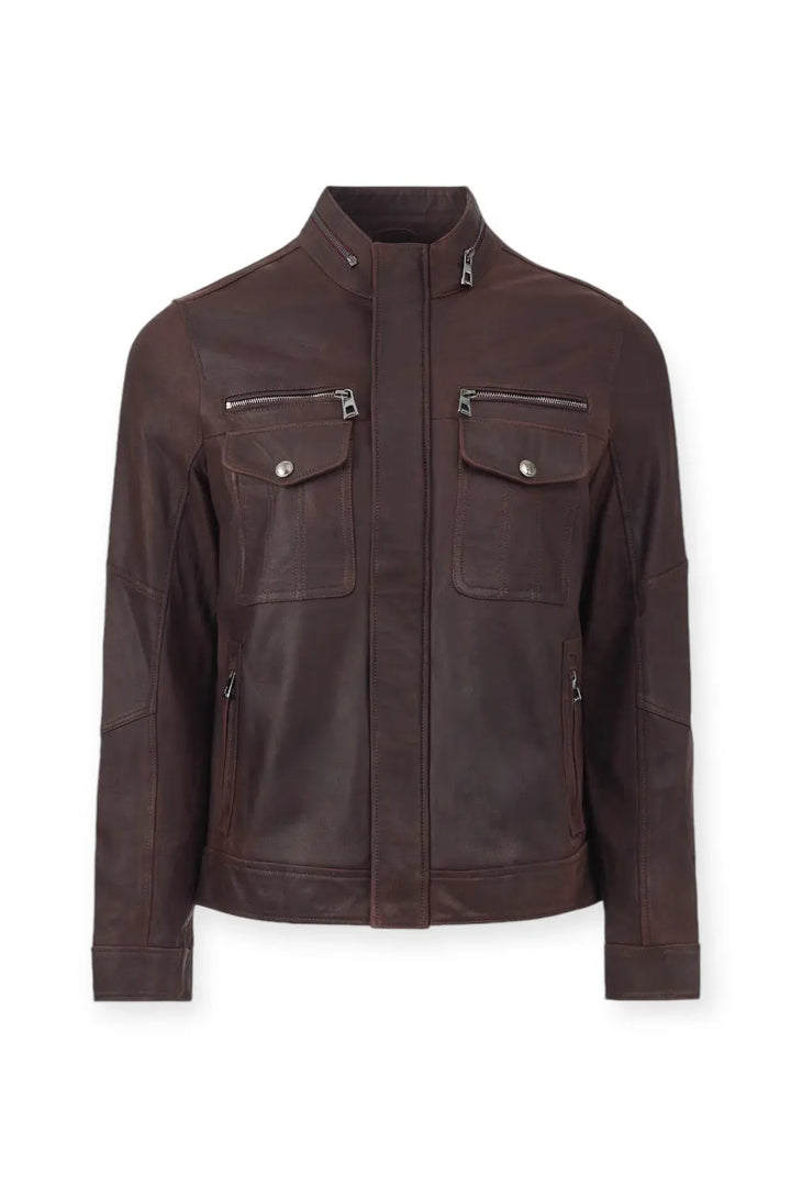 Angelo Quilted Leather Jacket Spellezo