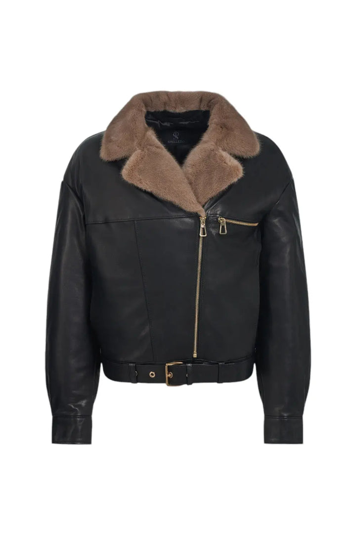 Sophie Classic Leather Bomber Spellezo