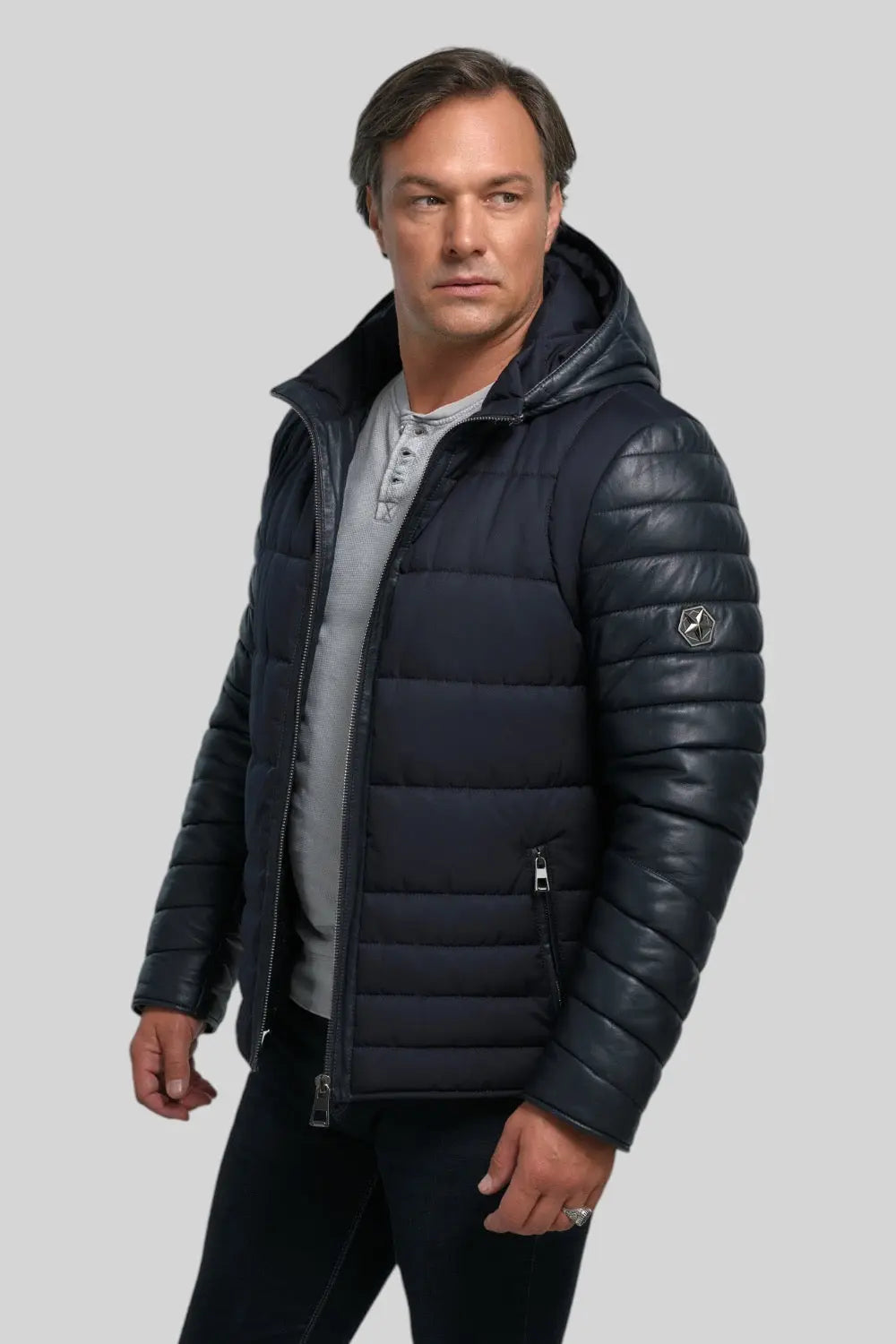 Francesco Leather Parka Spellezo