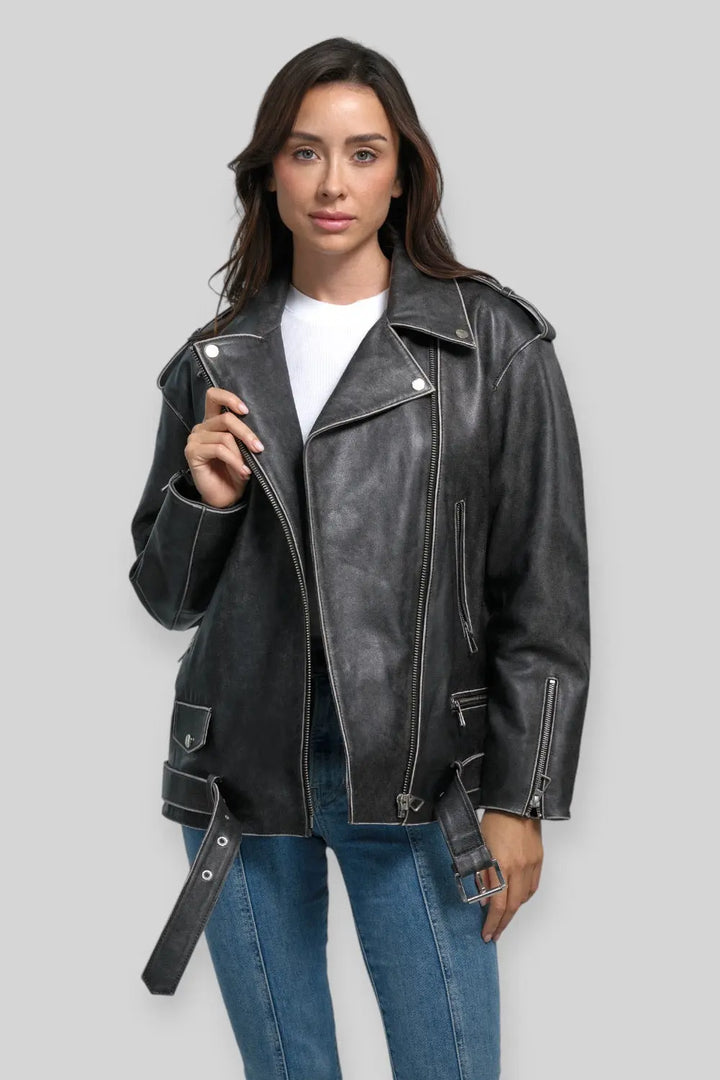 Cecilia Vintage Leather Jacket Spellezo