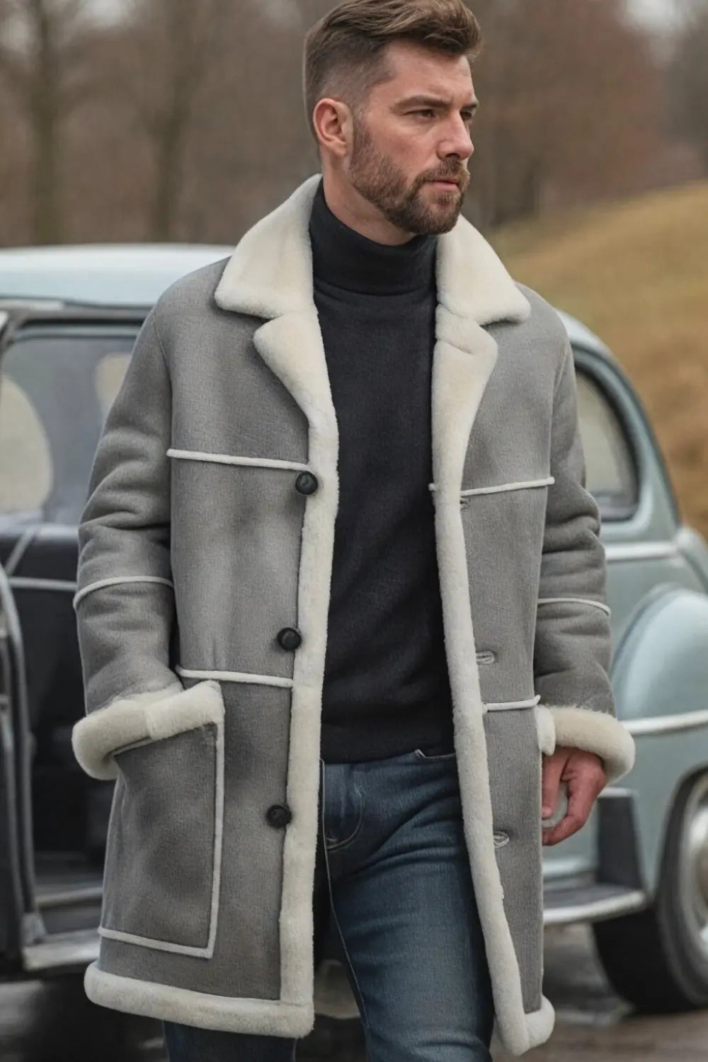 Arnaldo Sheepskin Coat Spellezo