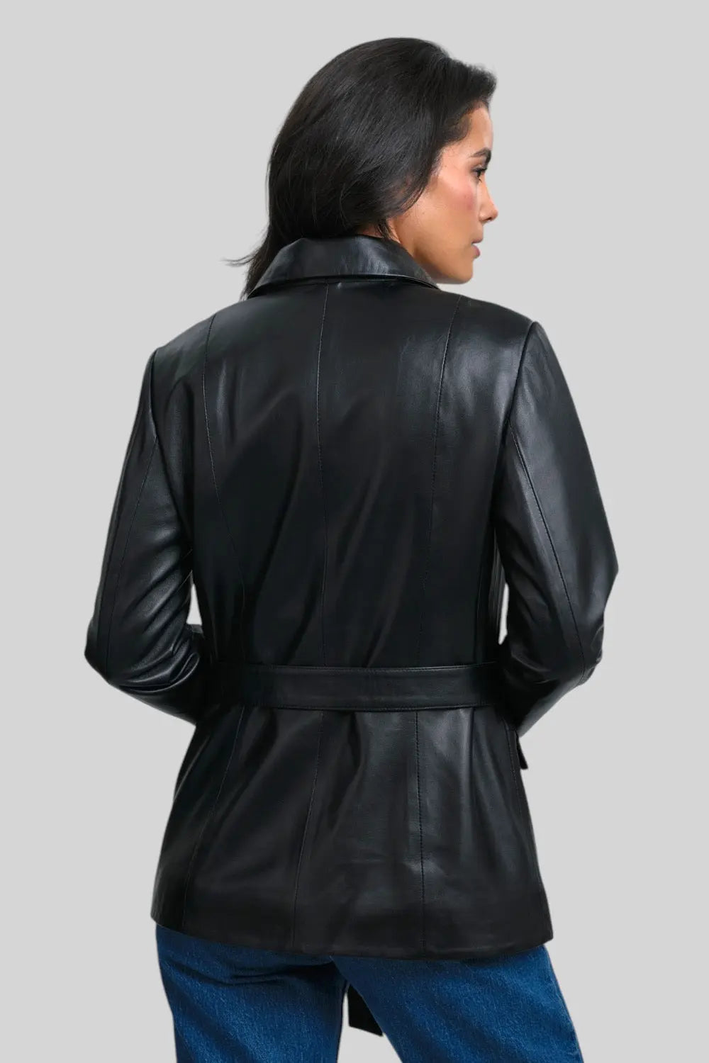 Léa Classic Leather Jacket Spellezo