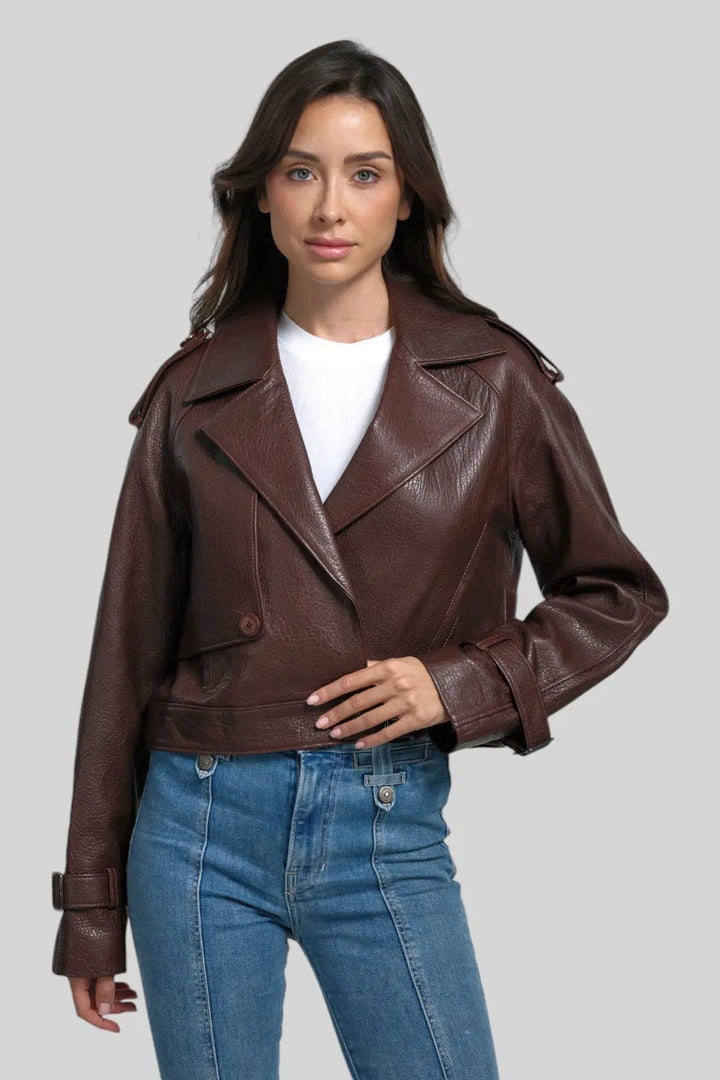 Federica Vintage Leather Jacket Spellezo