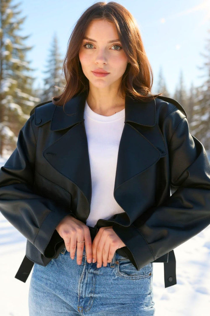 Rhea Nappa Leather Jacket