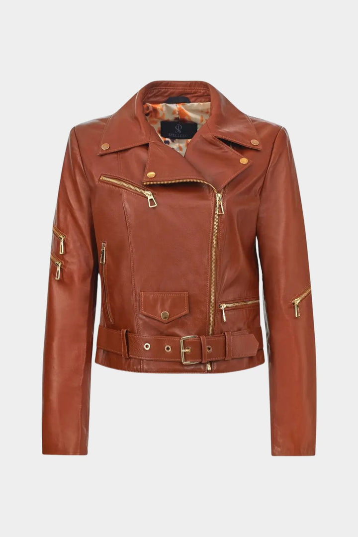 Amélie Leather Rider Jacket