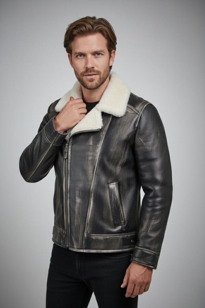 Leandro Vintage Sheepskin Jacket
