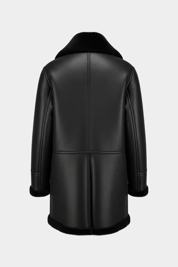 Flavio Sheepskin Leather Coat