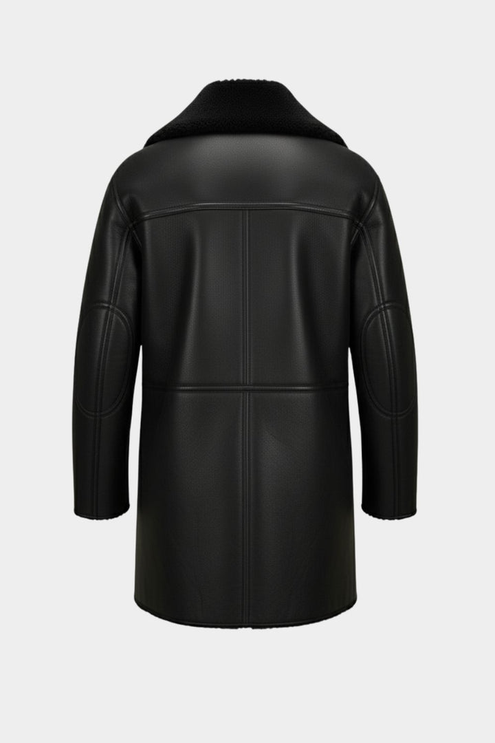 Domenico Sheepskin Leather Coat