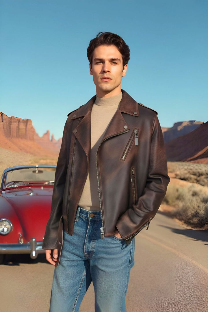 Ercole Vintage Leather Jacket