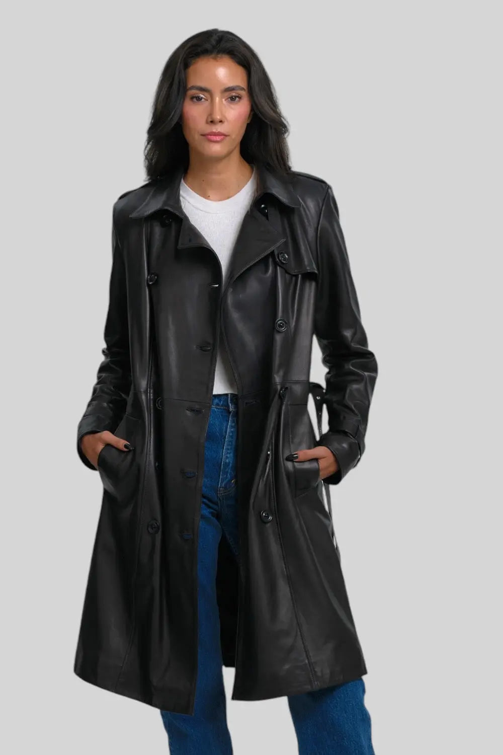 Juliette Nappa Leather Coat Spellezo