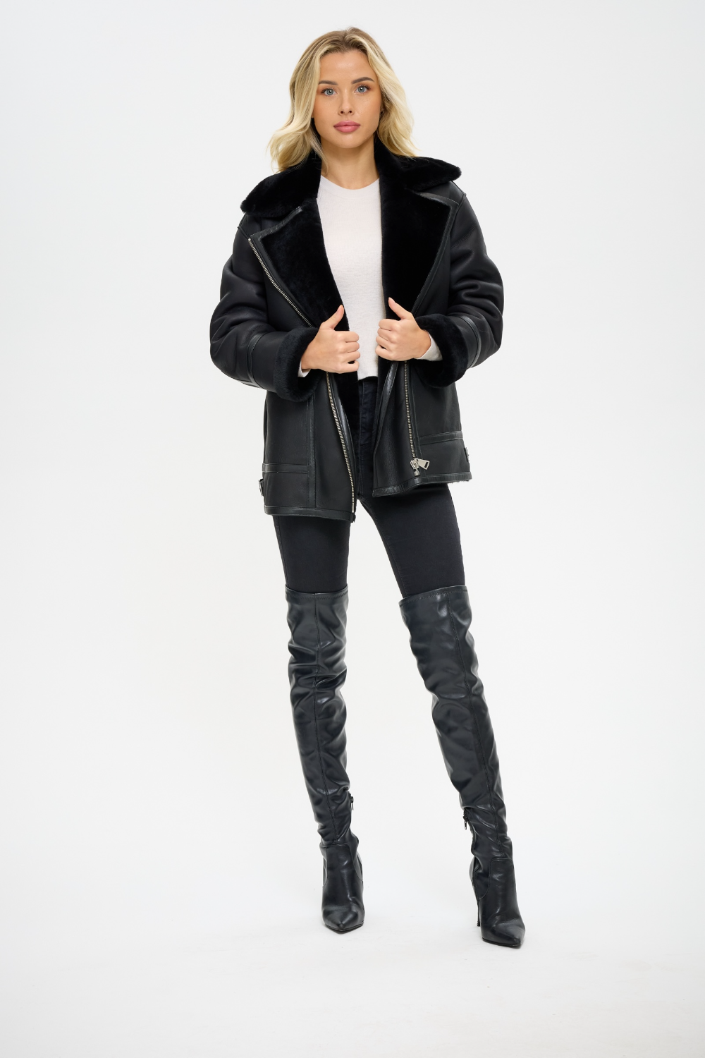 Alessandra Sheepskin Jacket