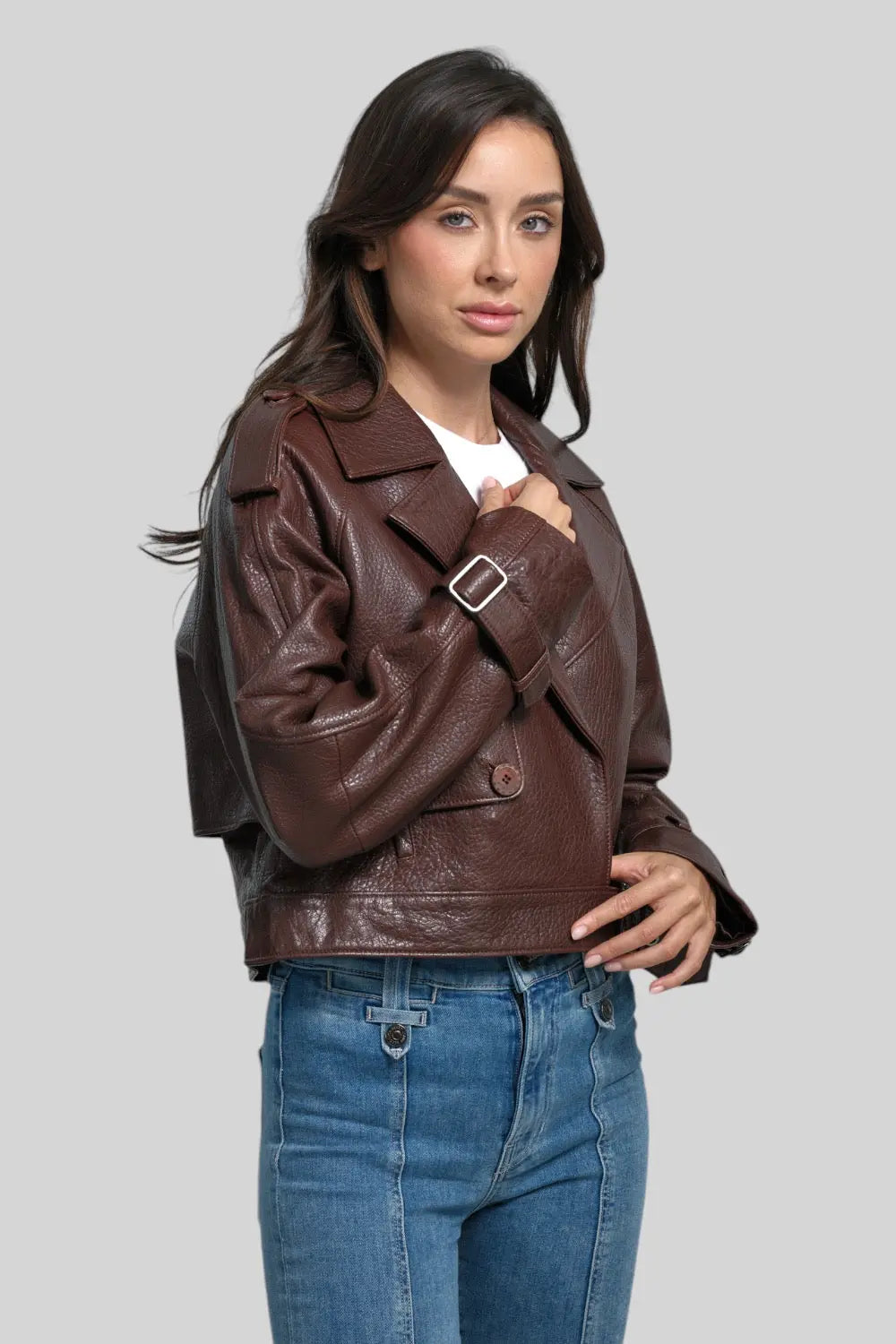 Federica Vintage Leather Jacket Spellezo