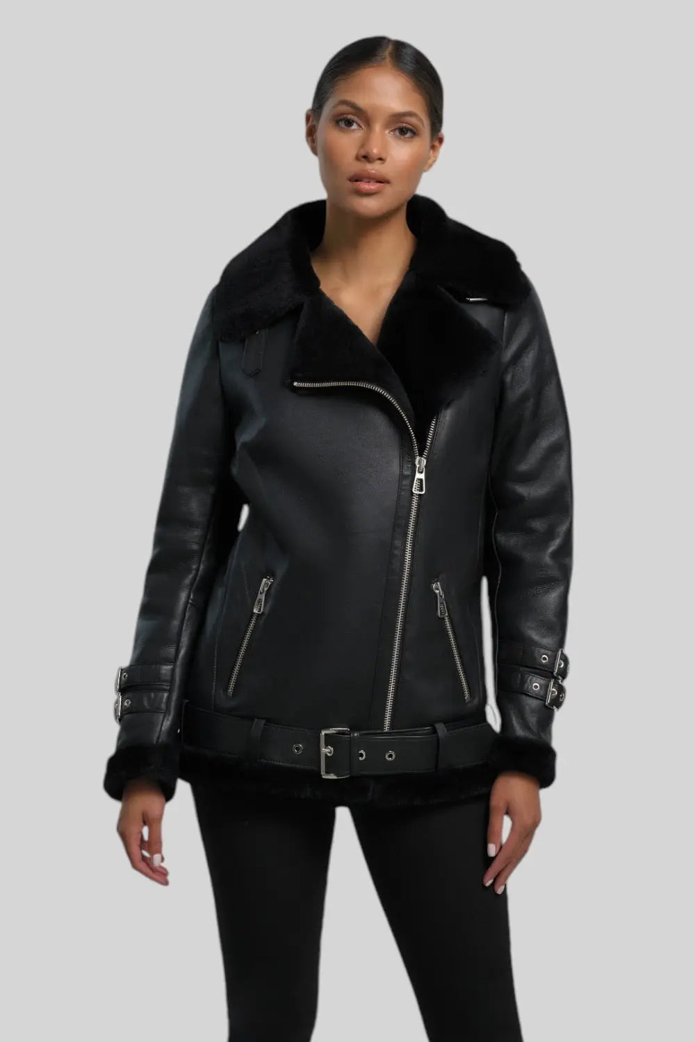 Giulia Sheepskin B-3 Jacket Spellezo