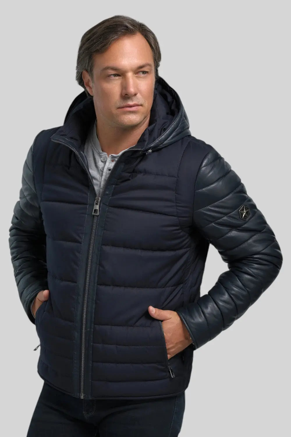 Francesco Leather Parka Spellezo