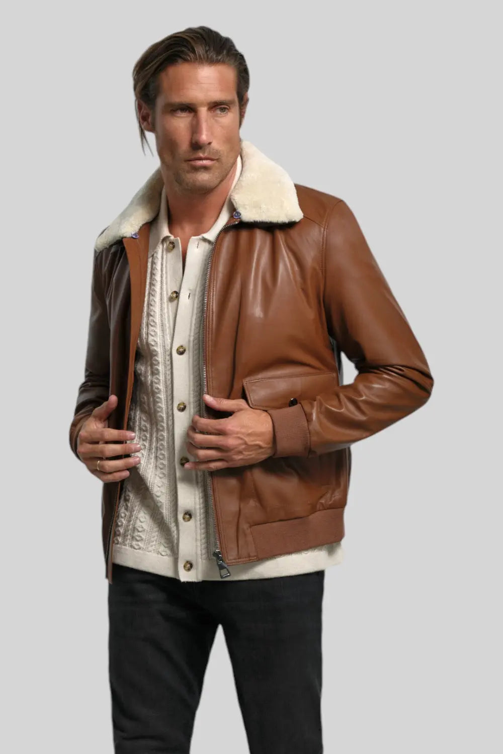 Raffaele Leather Jacket Spellezo