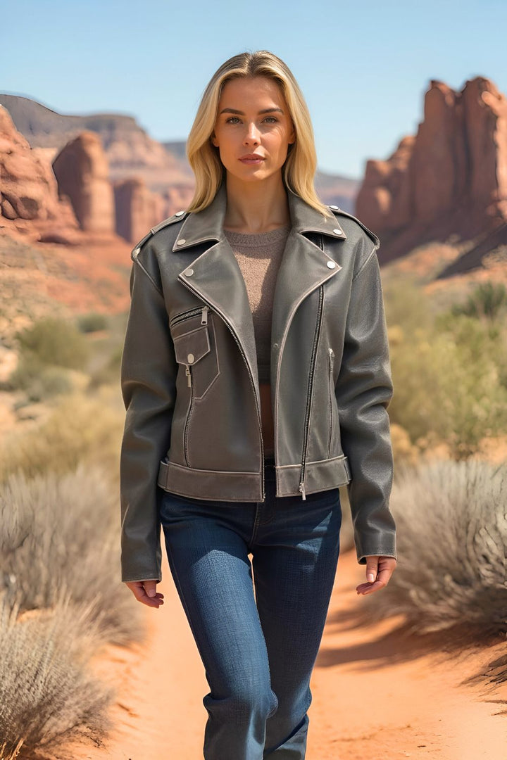 Gaia Leather Jacket