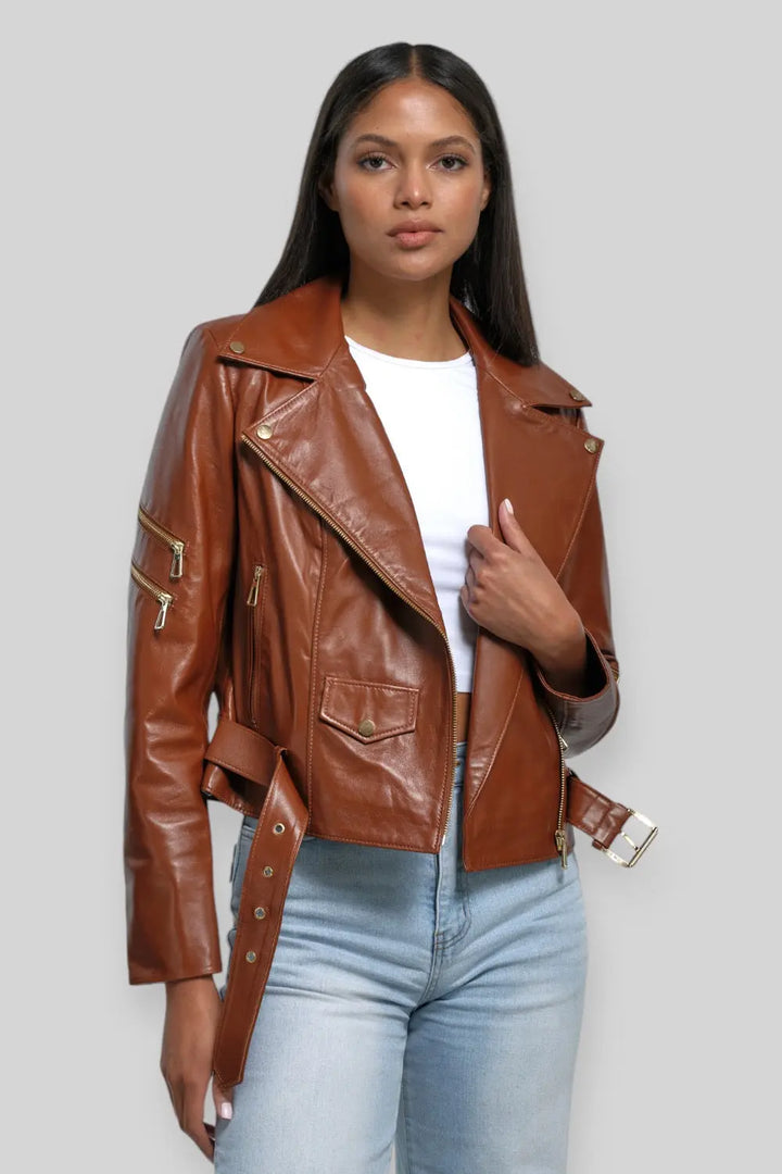 Amélie Leather Rider Jacket Spellezo