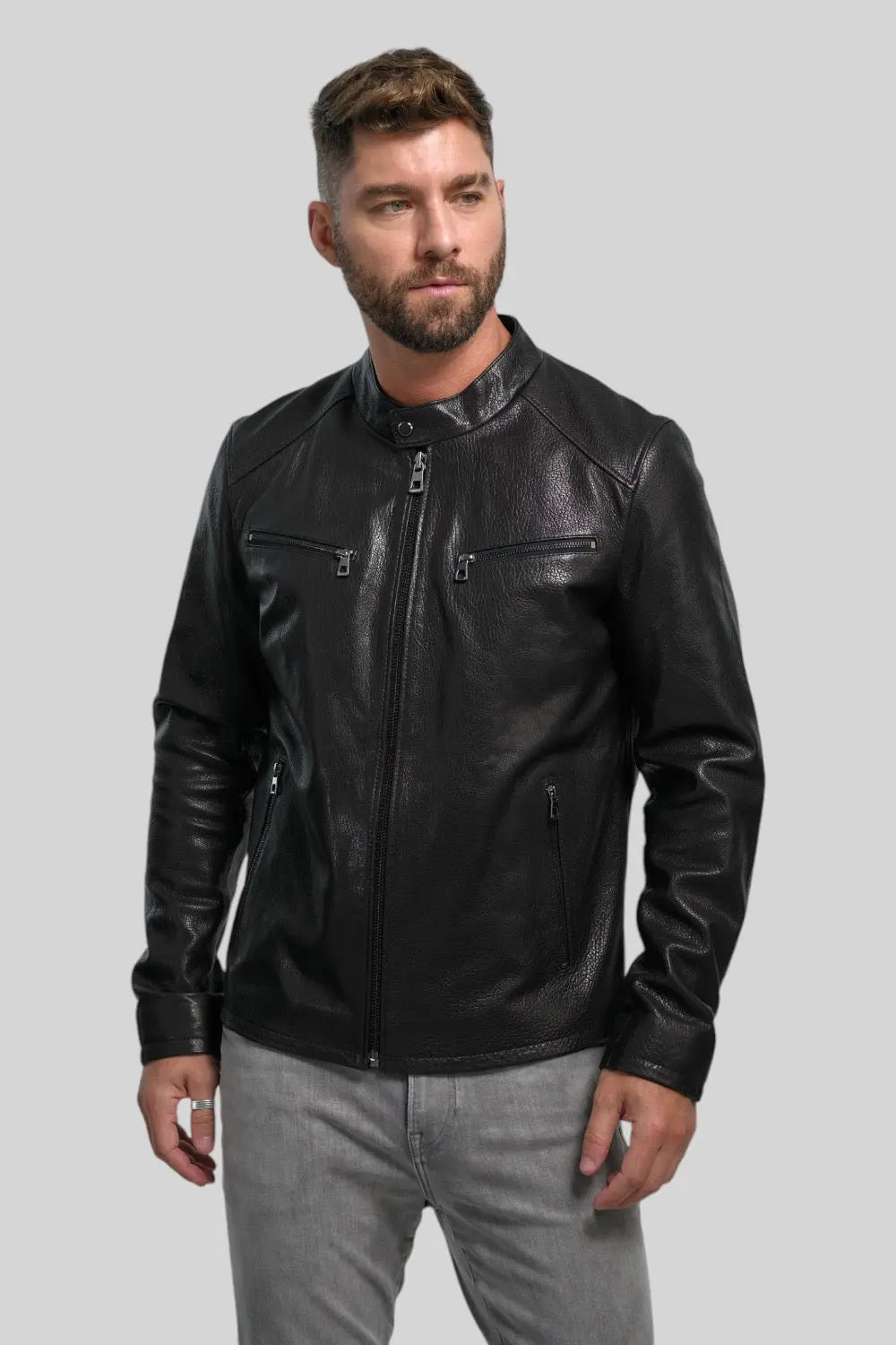 Filippo Quilted Leather Jacket Spellezo