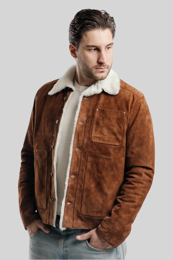 Juliano Suede Sheepskin Jacket Spellezo