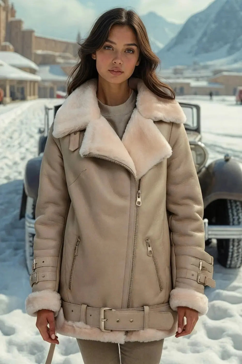 Serena Shearling B-3 Jacket Spellezo