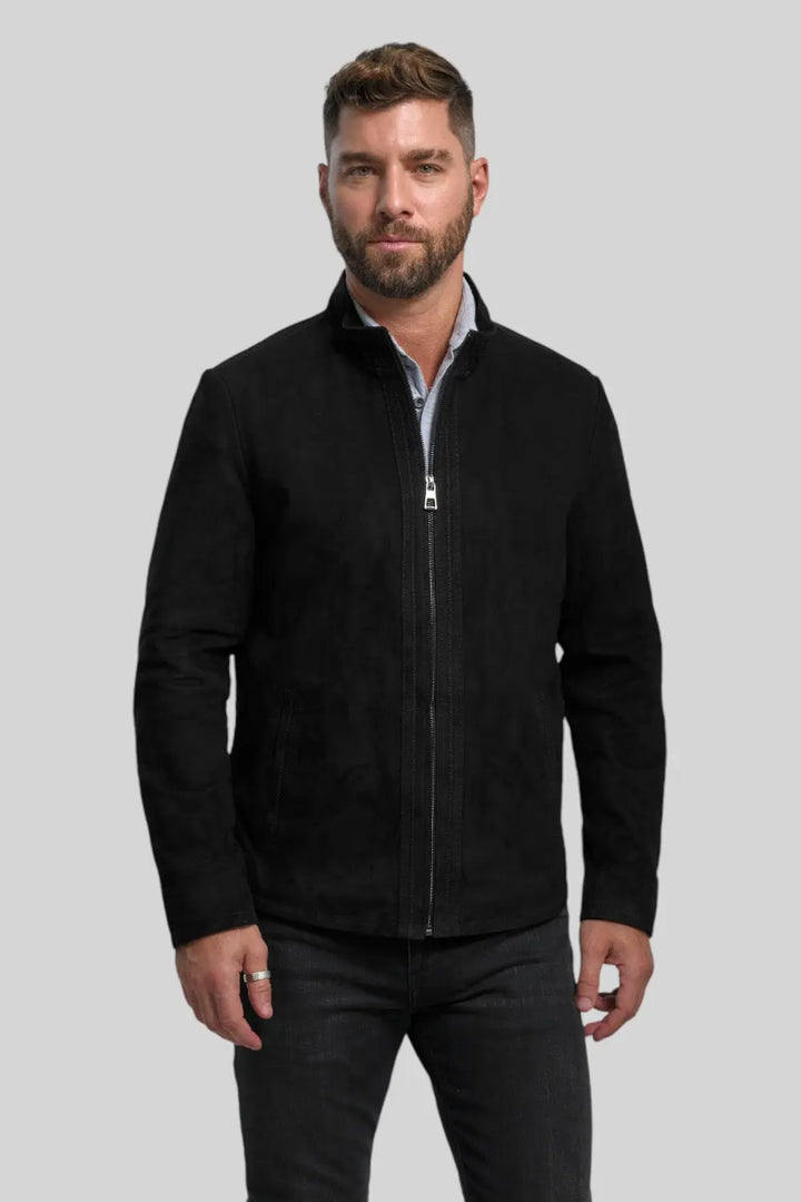 Lamberto Suede Leather Jacket Spellezo