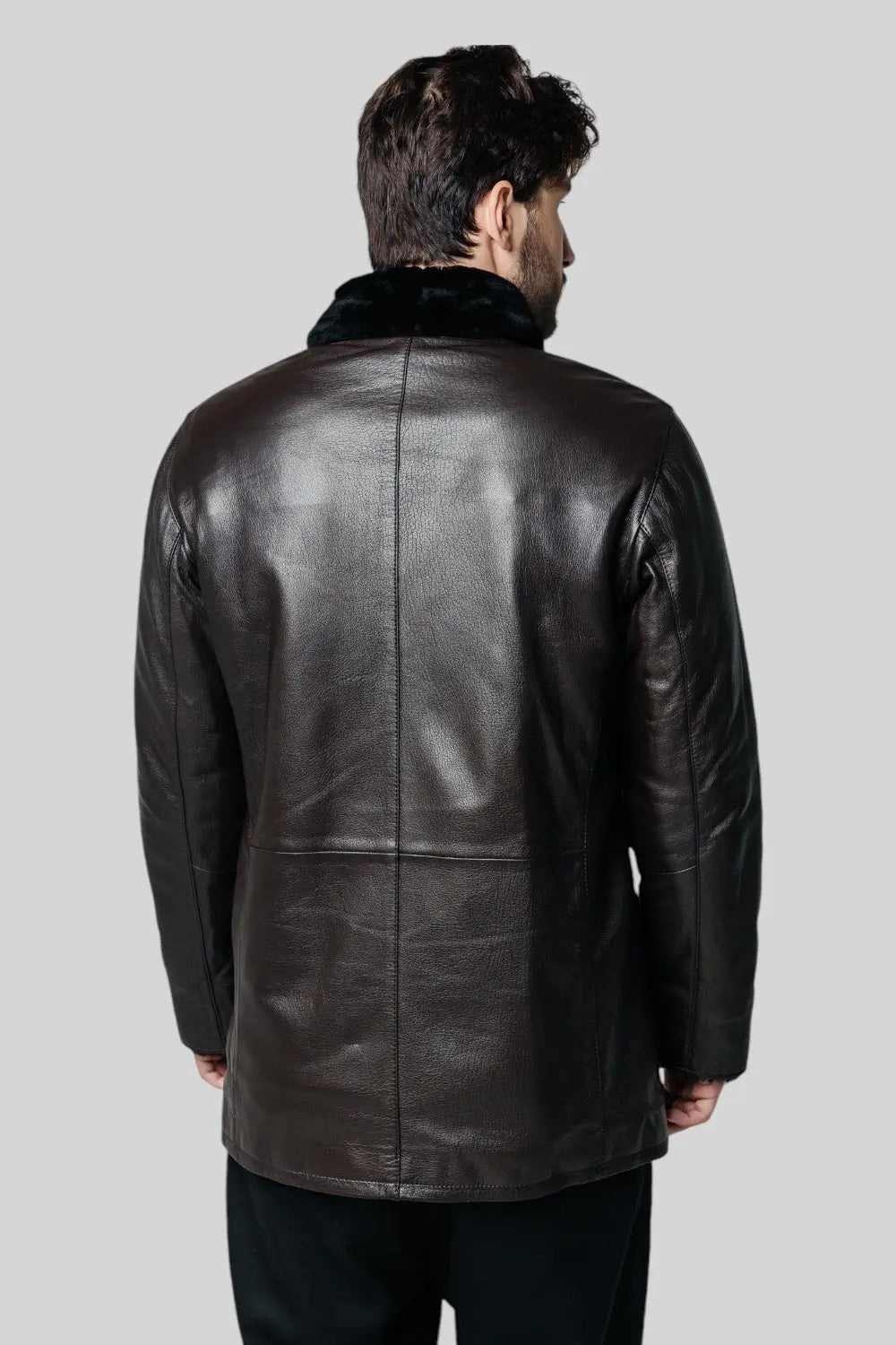 Vincent Sheepskin Leather Coat Spellezo