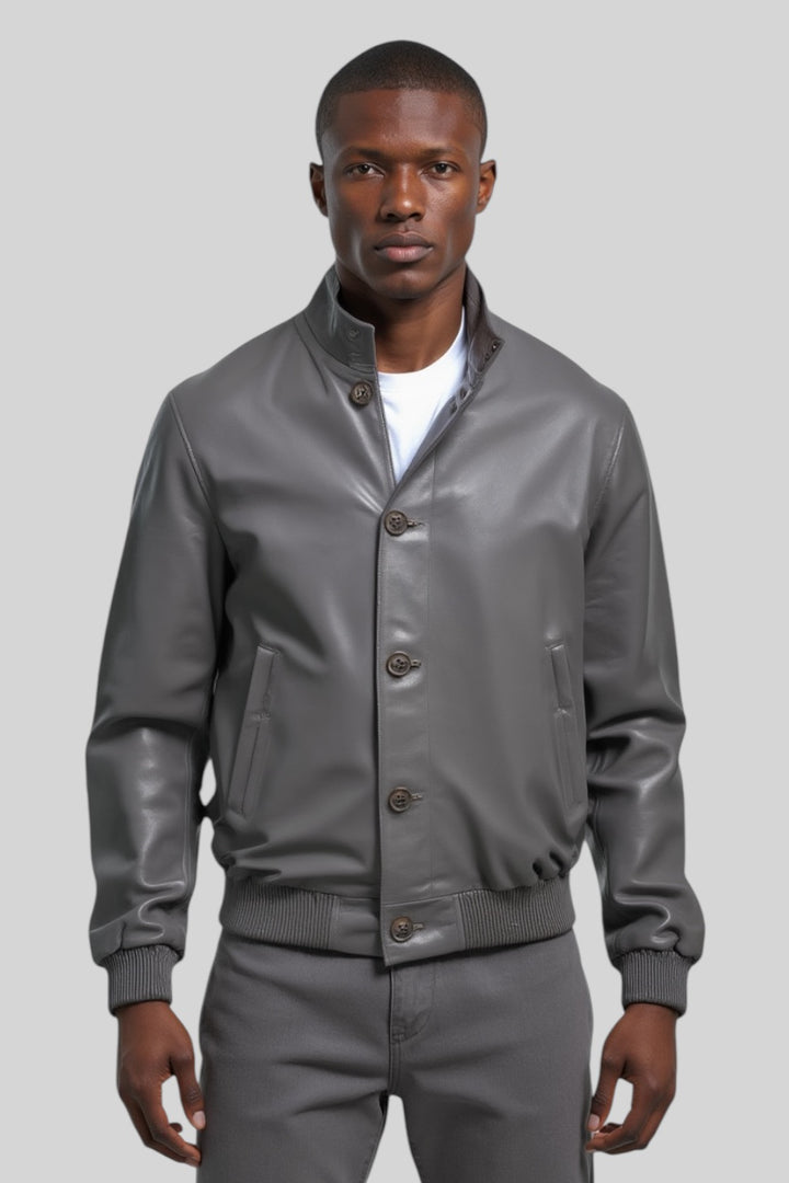 Simone Leather Utility Jacket