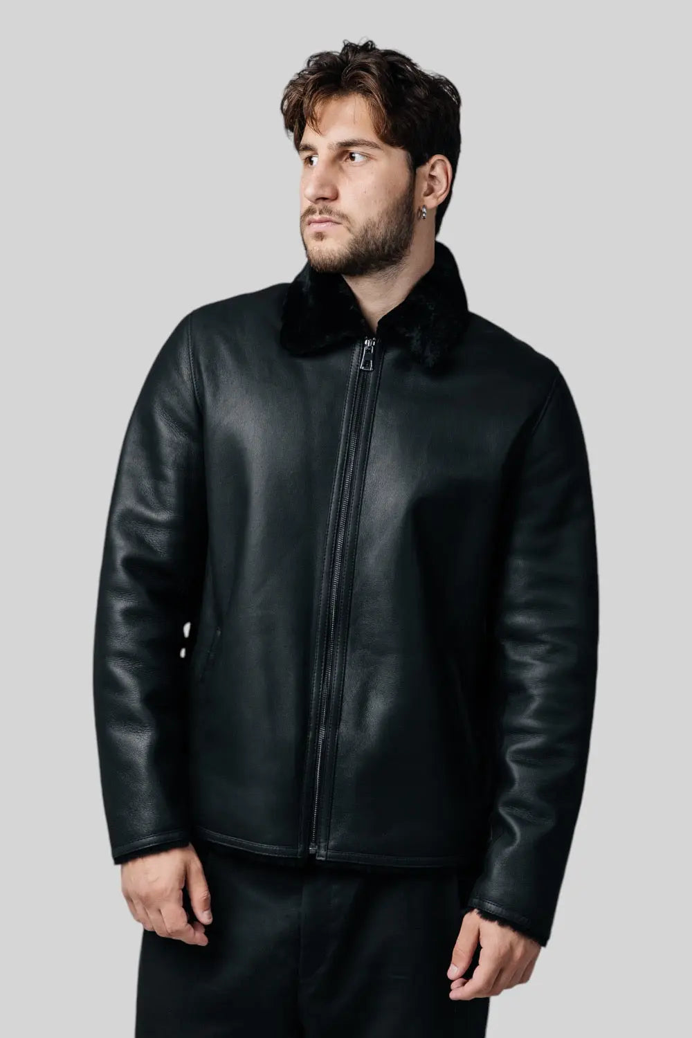 Armand Sheepskin Leather Jacket Spellezo