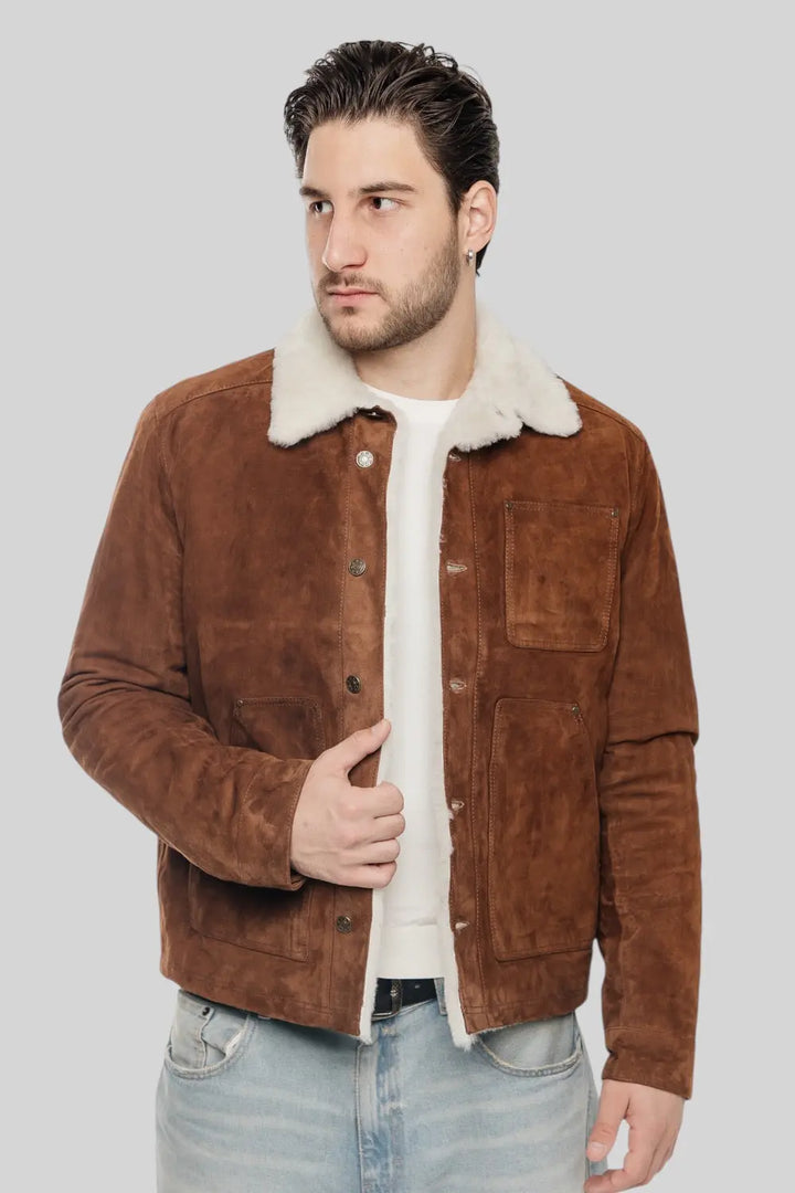 Juliano Suede Sheepskin Jacket Spellezo