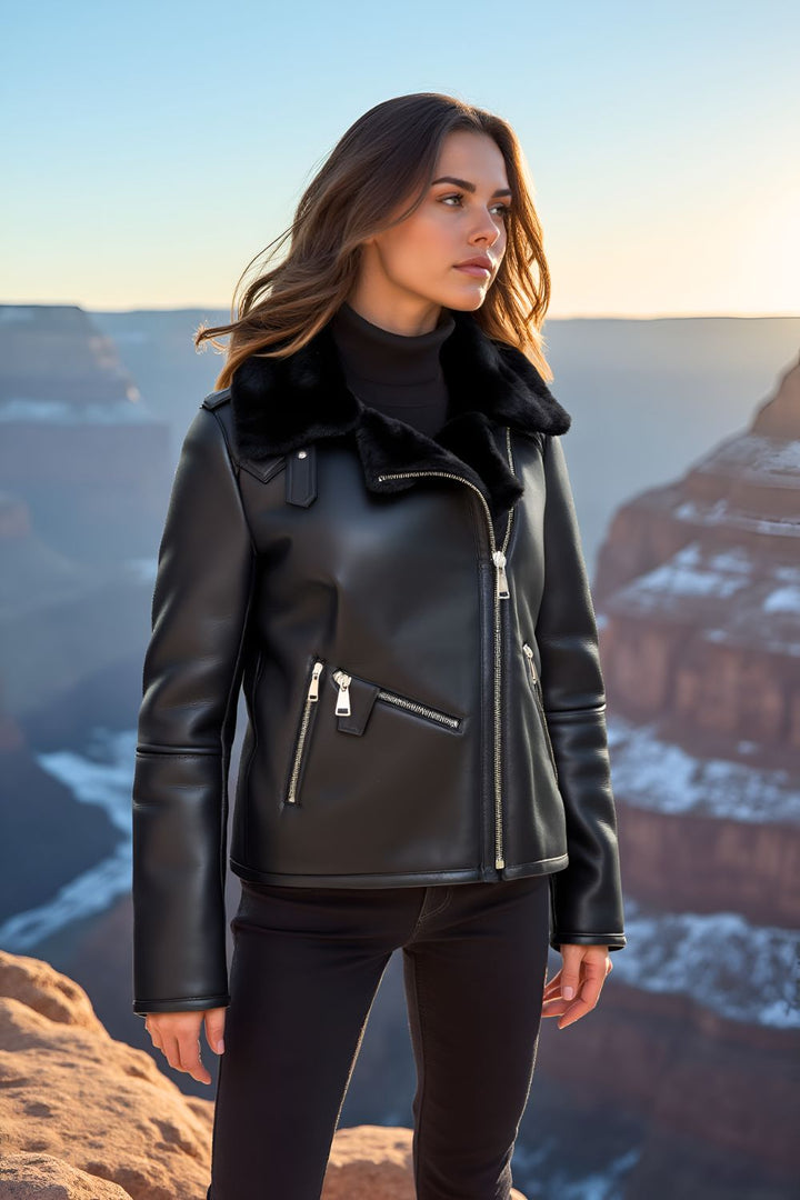 Chiara Sheepskin B-3 Jacket