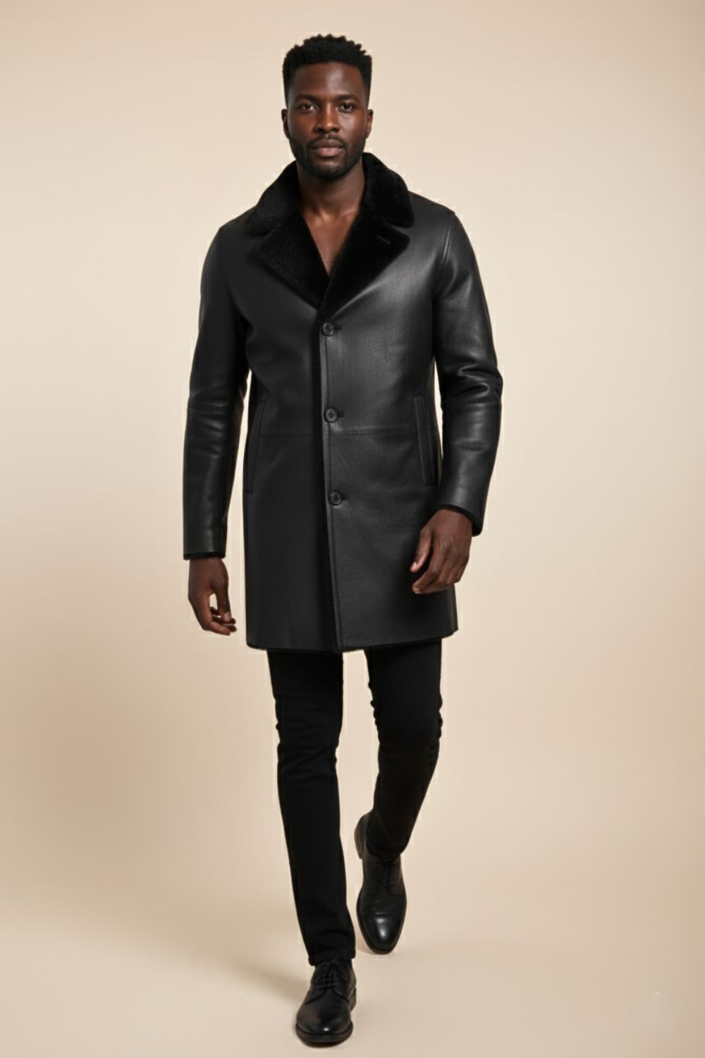 Flavio Sheepskin Leather Coat