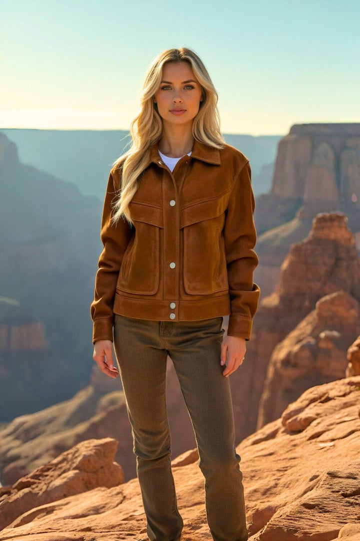 Noelia Suede Women Jacket