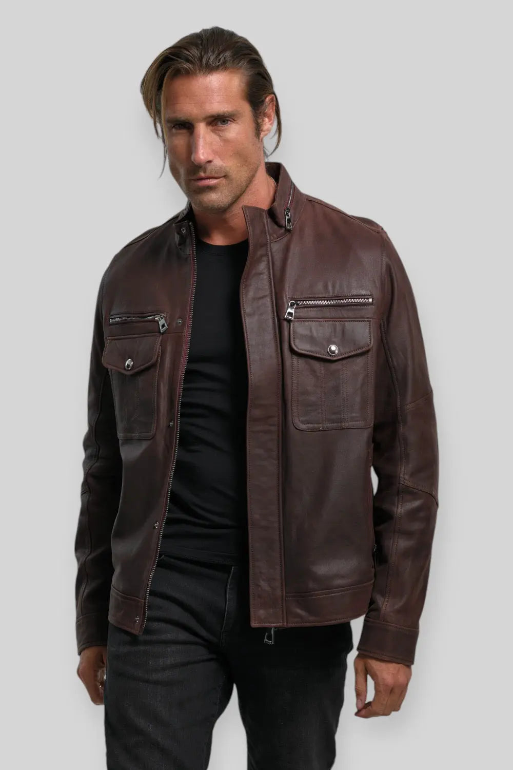 Angelo Quilted Leather Jacket Spellezo