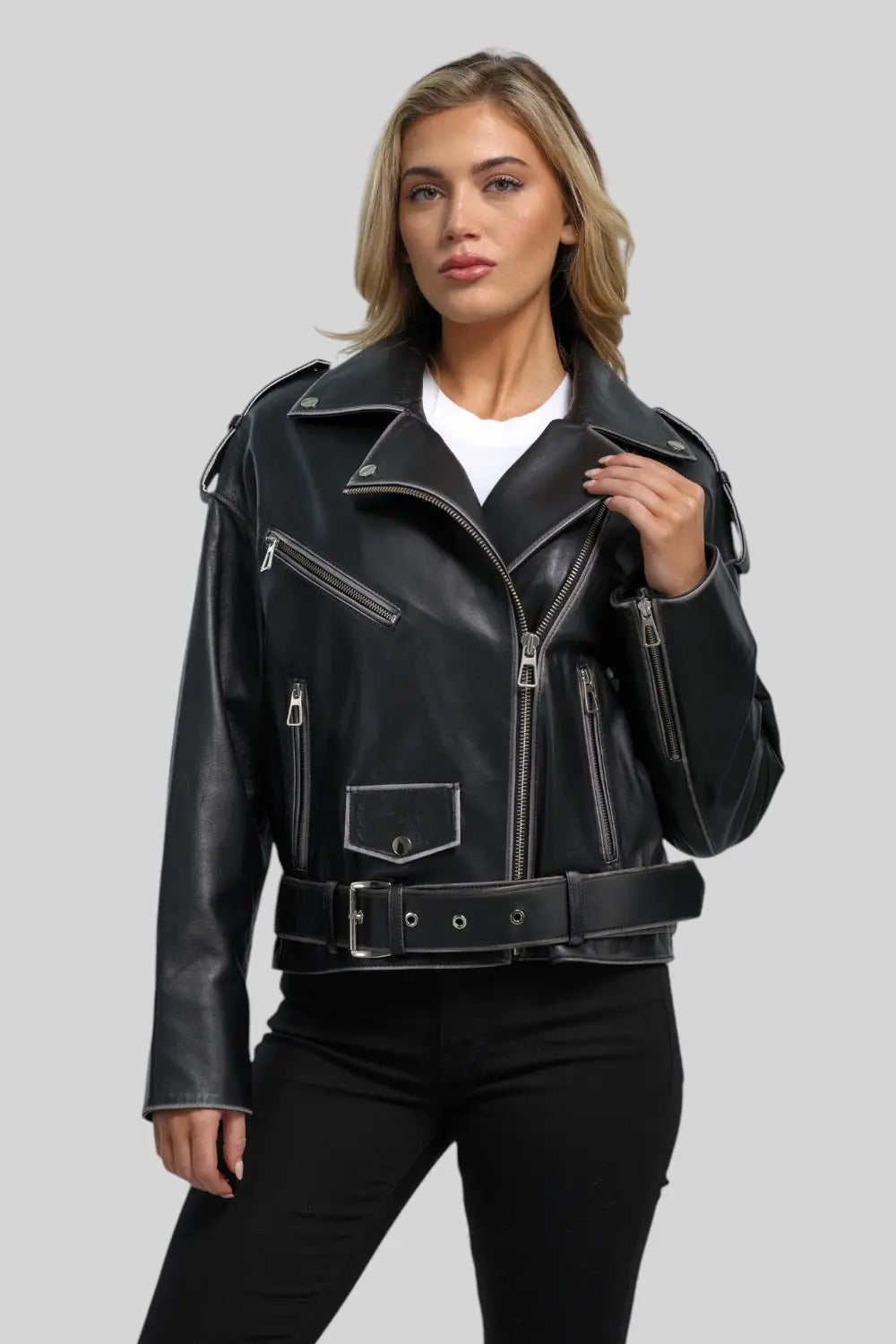 Fiorella Vintage Leather Jacket Spellezo